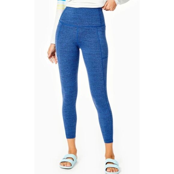 Addison Bay Pants - Addison Bay Womens Heather High Waisted Ludlow Pull-on Leggings Blue Small NWT